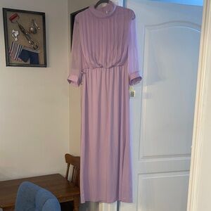 Vintage Lavender Long Sleeve Dress